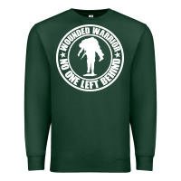 Sports Green Wounded Warrior No One Left Behind War Veteran Premium Sweatshirt - linhVisuals