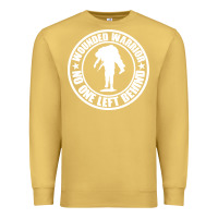 Antique Gold Wounded Warrior No One Left Behind War Veteran Premium Sweatshirt - linhVisuals