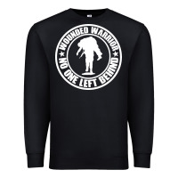 Black Wounded Warrior No One Left Behind War Veteran Premium Sweatshirt - linhVisuals