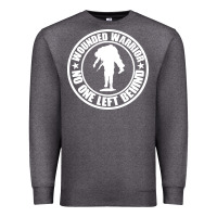 Charcoal Heather Wounded Warrior No One Left Behind War Veteran Premium Sweatshirt - linhVisuals