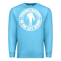 Ocean Blue Wounded Warrior No One Left Behind War Veteran Premium Sweatshirt - linhVisuals
