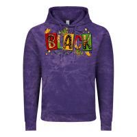 Cloud Purple black Vintage Hoodie - LillyAllenDesigns