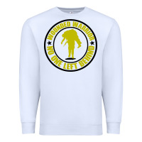 White Wounded Warrior No One Left Behind War Veteran Premium Sweatshirt - linhVisuals