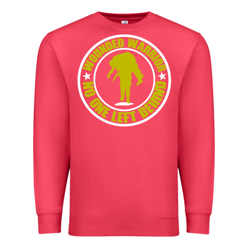 Wounded Warrior No One Left Behind War Veteran Premium Sweatshirt by linhVisuals | Teevron