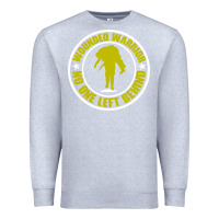Heather Grey Wounded Warrior No One Left Behind War Veteran Premium Sweatshirt - linhVisuals