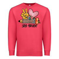 Cardinal peace love 3rd grade Premium Sweatshirt - JahusDesignShop