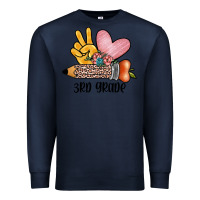 Navy peace love 3rd grade Premium Sweatshirt - JahusDesignShop