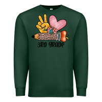 Sports Green peace love 3rd grade Premium Sweatshirt - JahusDesignShop