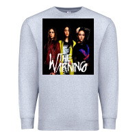 Heather Grey The warning Premium Sweatshirt - linhVisuals