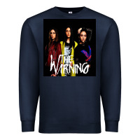 Navy The warning Premium Sweatshirt - linhVisuals