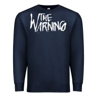 Navy The warning Style Premium Sweatshirt - linhVisuals