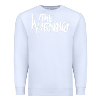 White The warning Style Premium Sweatshirt - linhVisuals