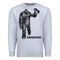 Heather Grey cool unique sasquash sasquatch and squash bigfoot t shirt Premium Sweatshirt - linhVisuals