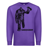 Purple cool unique sasquash sasquatch and squash bigfoot t shirt Premium Sweatshirt - linhVisuals