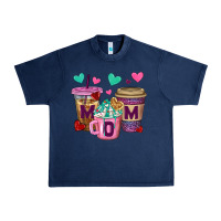 Navy Western Mom Coffee Cups Urban Heavy Tee - BundleAndBundleShop
