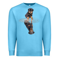 Ocean Blue rottweiler reflection t shirt funny father's day dog gifts Premium Sweatshirt - linhVisuals