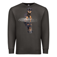Smoke rottweiler reflection t shirt funny father's day dog gifts Premium Sweatshirt - linhVisuals