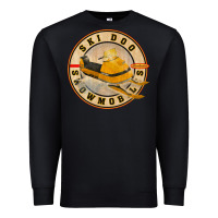 Black ski doo vintage snowmobiles Premium Sweatshirt - linhVisuals