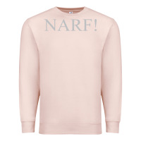 Pale Pink narf Premium Sweatshirt - linhVisuals