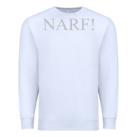 White narf Premium Sweatshirt - linhVisuals
