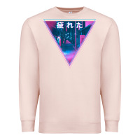 Pale Pink tired japanese otaku   abandoned city street art t shirt Premium Sweatshirt - linhVisuals