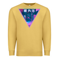 Antique Gold tired japanese otaku   abandoned city street art t shirt Premium Sweatshirt - linhVisuals