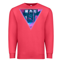 Cardinal tired japanese otaku   abandoned city street art t shirt Premium Sweatshirt - linhVisuals