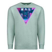 Seafoam tired japanese otaku   abandoned city street art t shirt Premium Sweatshirt - linhVisuals