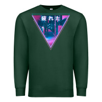 Sports Green tired japanese otaku   abandoned city street art t shirt Premium Sweatshirt - linhVisuals