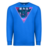 True Royal tired japanese otaku   abandoned city street art t shirt Premium Sweatshirt - linhVisuals
