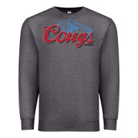Charcoal Heather wsu cougs light blue Premium Sweatshirt - linhVisuals