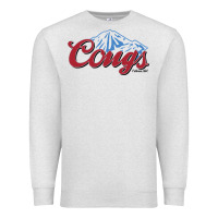 Oatmeal Heather wsu cougs light blue Premium Sweatshirt - linhVisuals