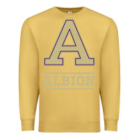 Antique Gold albion college athleticpurple Premium Sweatshirt - linhVisuals