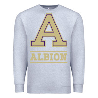 Heather Grey albion college athleticpurple Premium Sweatshirt - linhVisuals