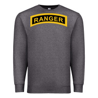 Charcoal Heather army ranger tab   black & gold   army ranger tab black gold Premium Sweatshirt - linhVisuals