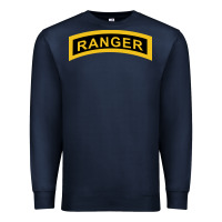 Navy army ranger tab   black & gold   army ranger tab black gold Premium Sweatshirt - linhVisuals