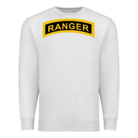 Oatmeal Heather army ranger tab   black & gold   army ranger tab black gold Premium Sweatshirt - linhVisuals