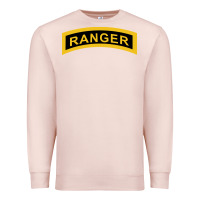 Pale Pink army ranger tab   black & gold   army ranger tab black gold Premium Sweatshirt - linhVisuals