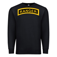 Black army ranger tab   black & gold   army ranger tab black gold Premium Sweatshirt - linhVisuals