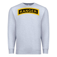 Heather Grey army ranger tab   black & gold   army ranger tab black gold Premium Sweatshirt - linhVisuals