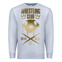 Heather Grey tekken inspired king design premium t shirt Premium Sweatshirt - linhVisuals
