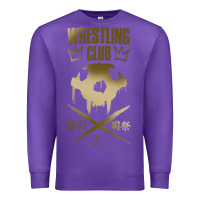 Purple tekken inspired king design premium t shirt Premium Sweatshirt - linhVisuals