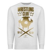 Oatmeal Heather tekken inspired king design premium t shirt Premium Sweatshirt - linhVisuals