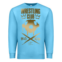 Ocean Blue tekken inspired king design premium t shirt Premium Sweatshirt - linhVisuals