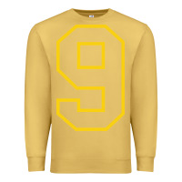 Antique Gold number #9 sports jersey uniform Premium Sweatshirt - linhVisuals