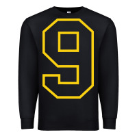 Black number #9 sports jersey uniform Premium Sweatshirt - linhVisuals