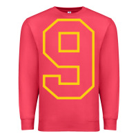 Number #9 Sports Jersey Uniform Premium Sweatshirt | Teevron