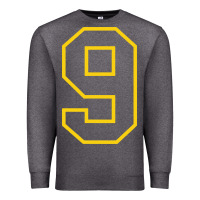 Charcoal Heather number #9 sports jersey uniform Premium Sweatshirt - linhVisuals