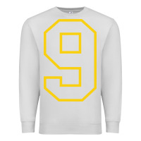Dove Grey number #9 sports jersey uniform Premium Sweatshirt - linhVisuals