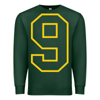 Sports Green number #9 sports jersey uniform Premium Sweatshirt - linhVisuals